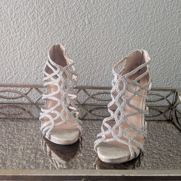 INC International Concepts Shoes - I.N.C Rhinestone evening high heels size 10